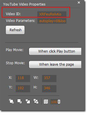 paste your targeted YouTube ID in “Video ID”