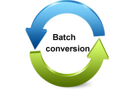 Save working time with Bactch Convert mode