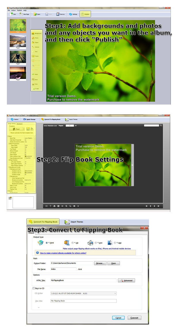 pageflip_album_to_flash_steps