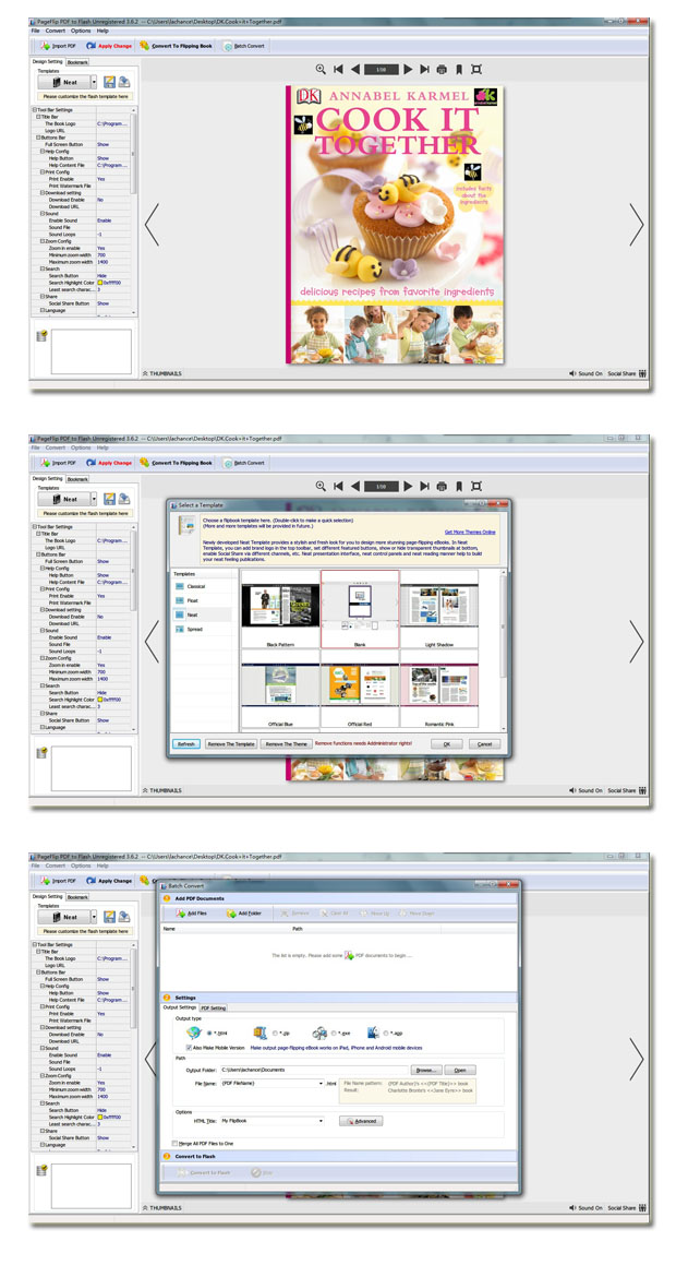 PageFlip PDF to Flash screenshot